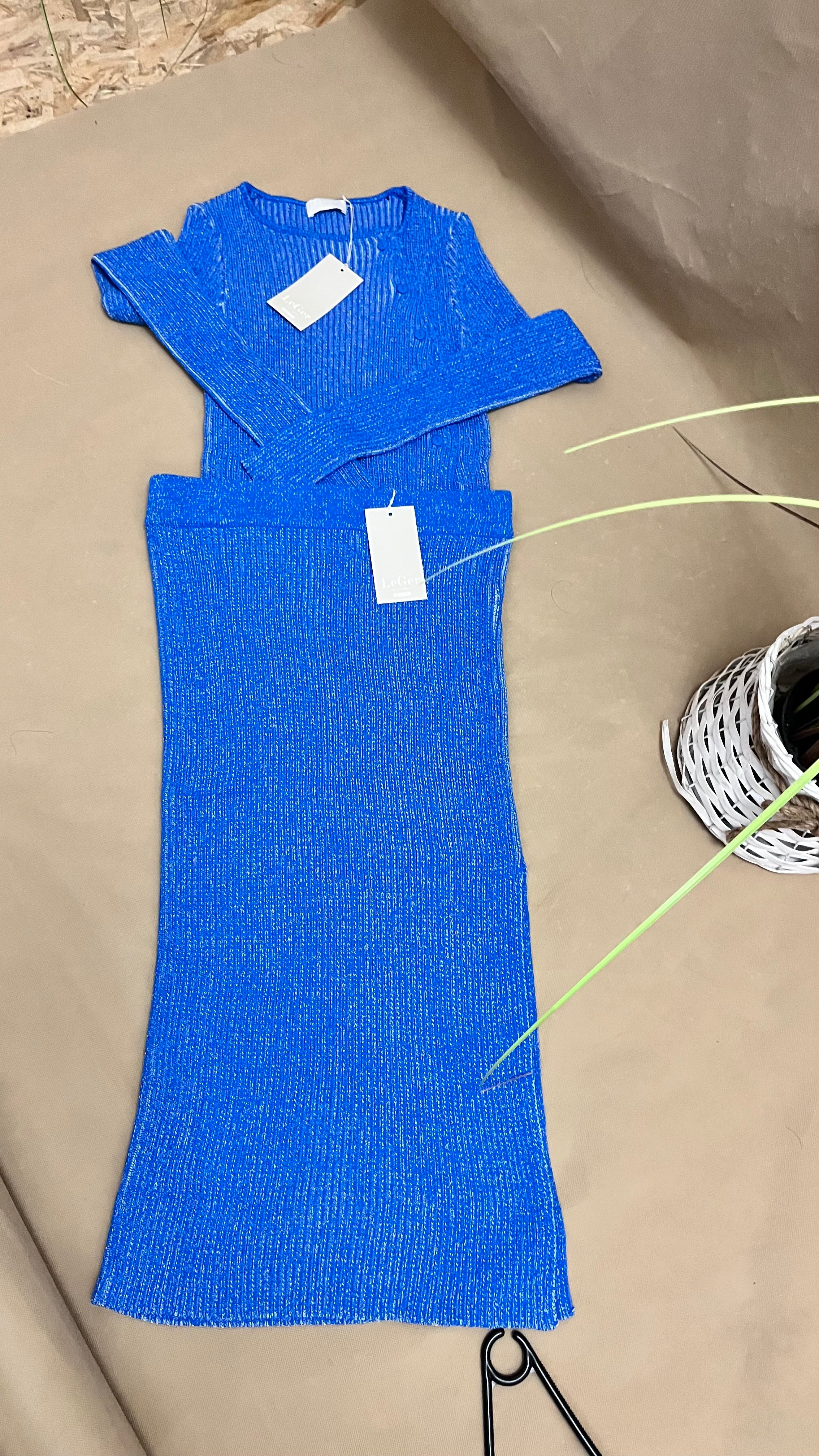 Komplet damski bluzka ze spódnicą LeGer