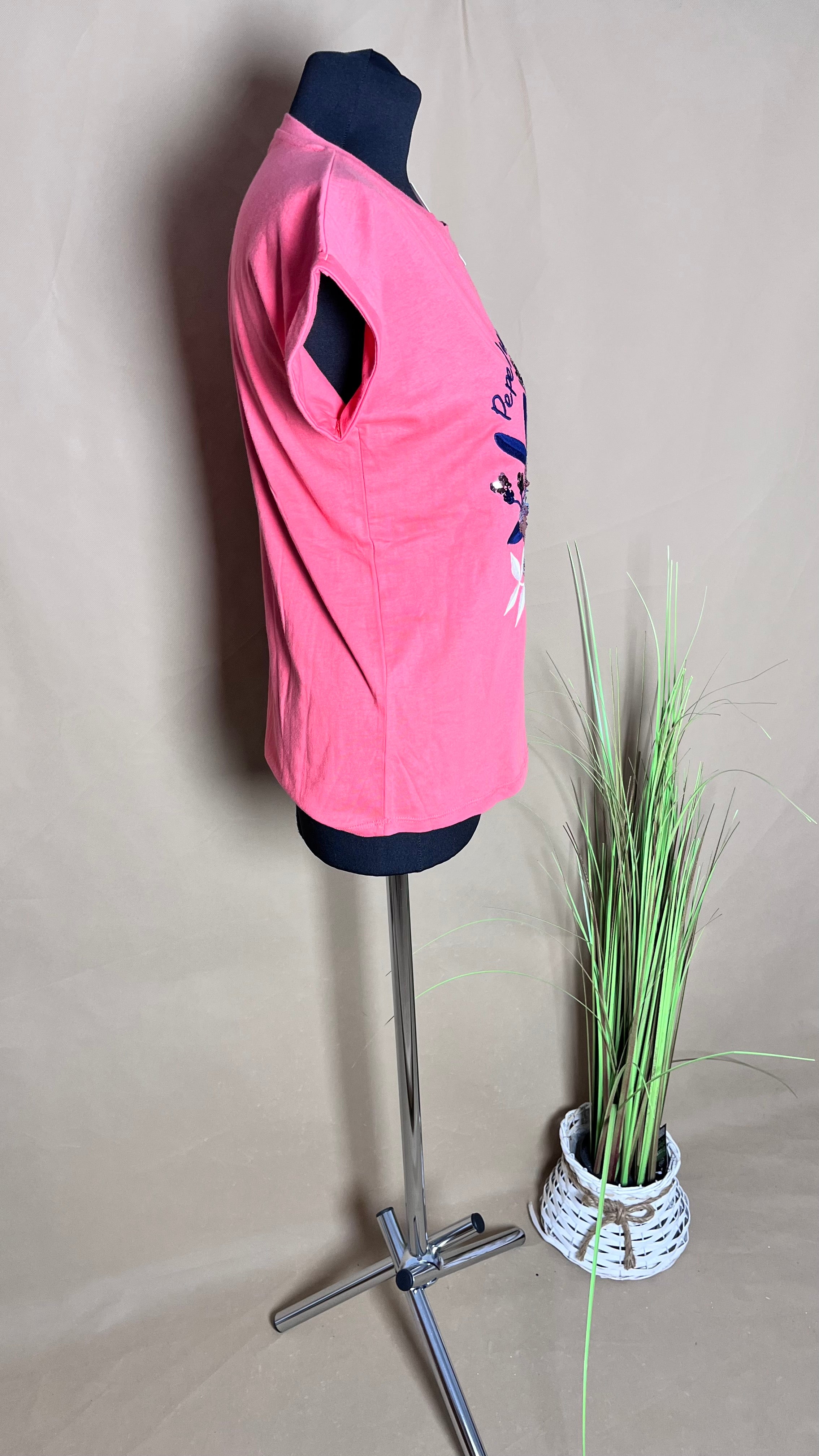 Koszulka koralowa Pepe Jeans